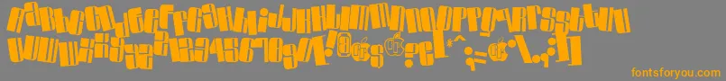 Swinc Font – Orange Fonts on Gray Background