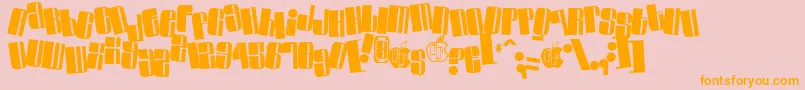 Swinc Font – Orange Fonts on Pink Background