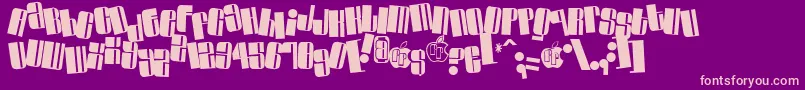 Swinc Font – Pink Fonts on Purple Background