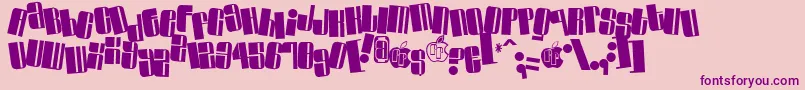 Swinc Font – Purple Fonts on Pink Background