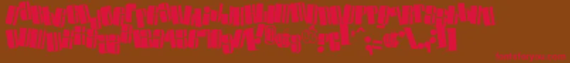 Swinc Font – Red Fonts on Brown Background