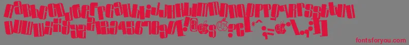 Swinc Font – Red Fonts on Gray Background