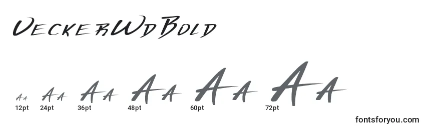 VeckerWdBold Font Sizes