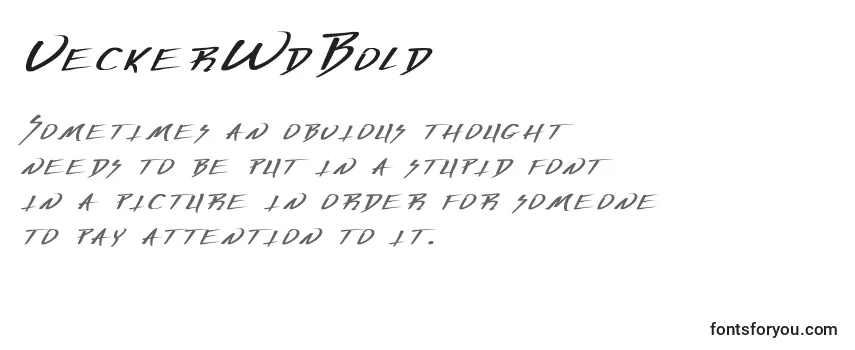 VeckerWdBold Font