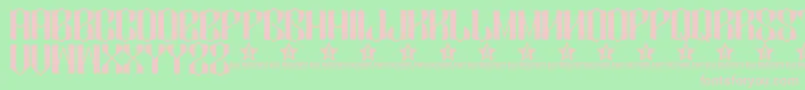 Diamo Font – Pink Fonts on Green Background