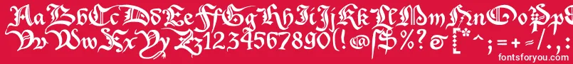 Xenippa1 Font – White Fonts on Red Background