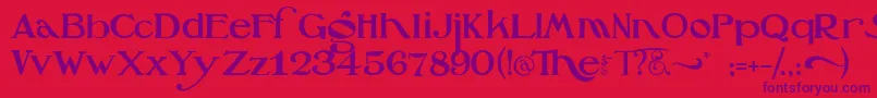 More about OzswizardCowardlylion Font OzswizardCowardlylion Font – Purple Fonts on Red Background