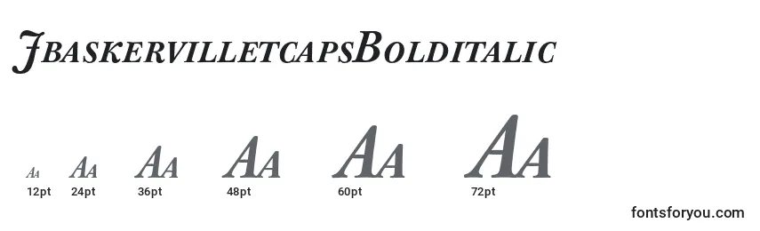 JbaskervilletcapsBolditalic Font Sizes