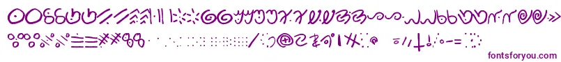 Kamis-Schriftart – Violette Schriften