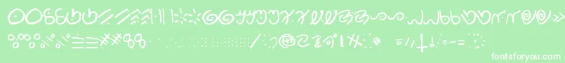 Kamis Font – White Fonts on Green Background