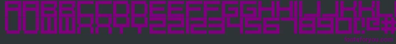 Pixelcaps Font – Purple Fonts on Black Background