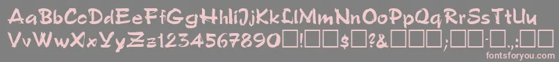 PatwinRegular Font – Pink Fonts on Gray Background