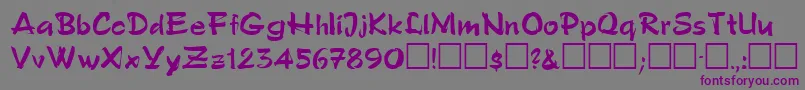 PatwinRegular Font – Purple Fonts on Gray Background