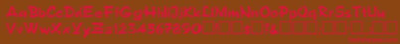 PatwinRegular Font – Red Fonts on Brown Background