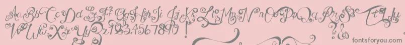 Police MtfUnderYourSkin – polices grises sur fond rose