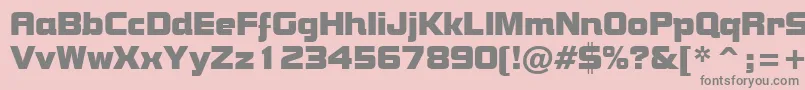 BolsterRegular Font – Gray Fonts on Pink Background