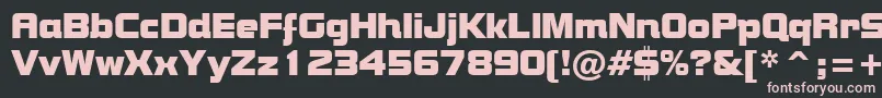 BolsterRegular Font – Pink Fonts on Black Background