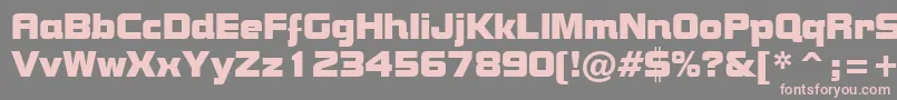 BolsterRegular Font – Pink Fonts on Gray Background