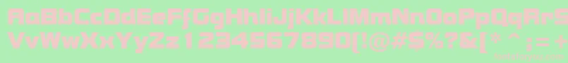 BolsterRegular Font – Pink Fonts on Green Background