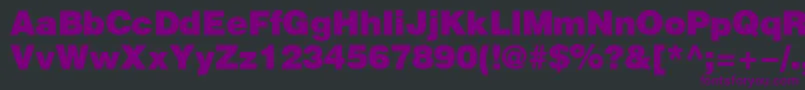 HeliosBlack Font – Purple Fonts on Black Background