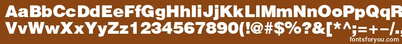 HeliosBlack Font – White Fonts on Brown Background
