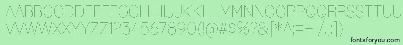 MixolydianTitlingUl Font – Black Fonts on Green Background