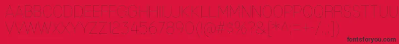MixolydianTitlingUl Font – Black Fonts on Red Background