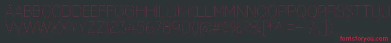MixolydianTitlingUl Font – Red Fonts on Black Background