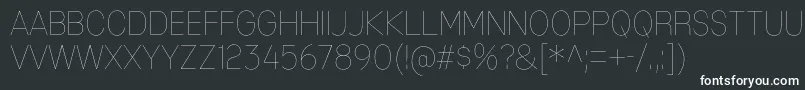 MixolydianTitlingUl Font – White Fonts on Black Background