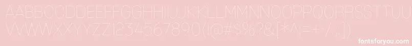 MixolydianTitlingUl Font – White Fonts on Pink Background