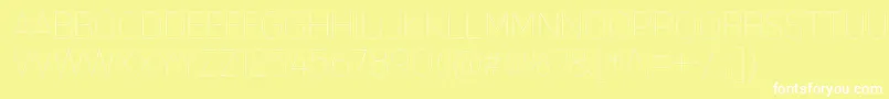 MixolydianTitlingUl Font – White Fonts on Yellow Background