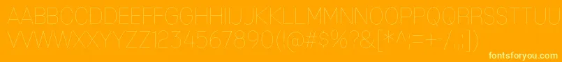 MixolydianTitlingUlフォントについての詳細 フォントMixolydianTitlingUl – オレンジの背景に黄色の文字