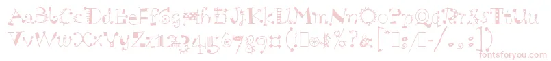 ScruffLetPlain.1.0-fontti – vaaleanpunaiset fontit