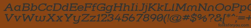 Strslwi Font – Black Fonts on Brown Background