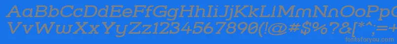 Strslwi Font – Gray Fonts on Blue Background