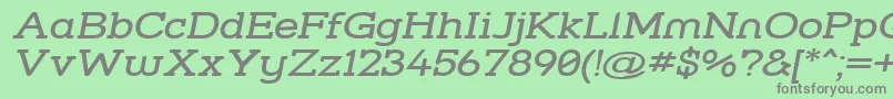 Strslwi Font – Gray Fonts on Green Background
