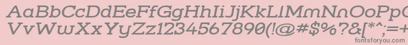 Strslwi Font – Gray Fonts on Pink Background