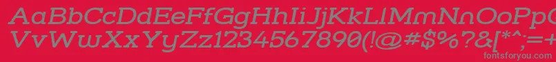 Strslwi Font – Gray Fonts on Red Background