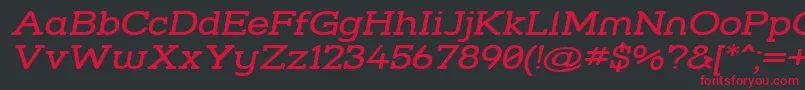 Strslwi Font – Red Fonts on Black Background