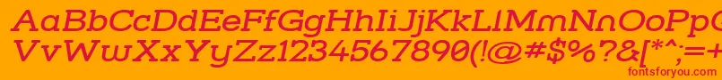 Strslwi Font – Red Fonts on Orange Background