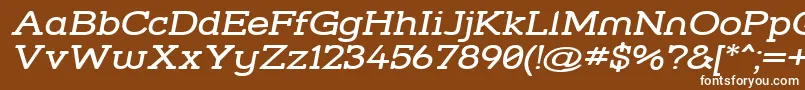 Strslwi Font – White Fonts on Brown Background