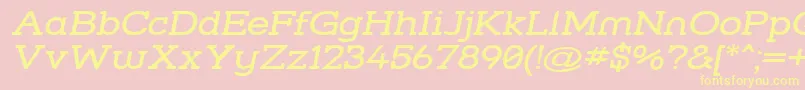 Strslwi Font – Yellow Fonts on Pink Background