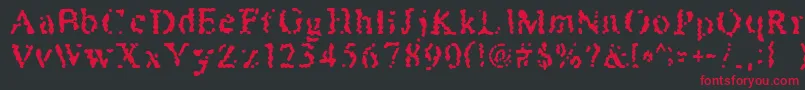 Honeybomb Font – Red Fonts on Black Background