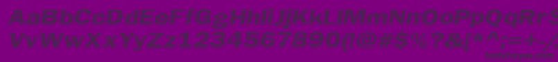 Шрифт LinearBeam0.5 – чёрные шрифты на фиолетовом фоне