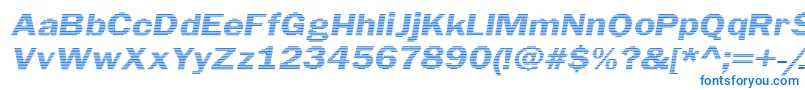 Шрифт LinearBeam0.5 – синие шрифты