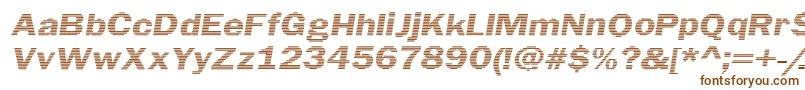 Шрифт LinearBeam0.5 – коричневые шрифты