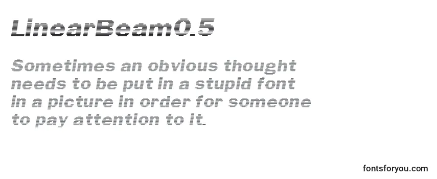 LinearBeam0.5 Font