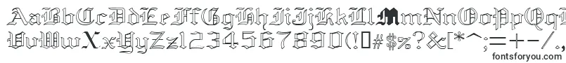 YoldAnglican-fontti – antiikin fontit