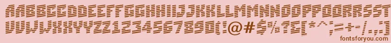 ASimplermrnup Font – Brown Fonts on Pink Background