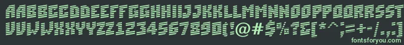 フォントASimplermrnup – 黒い背景に緑の文字